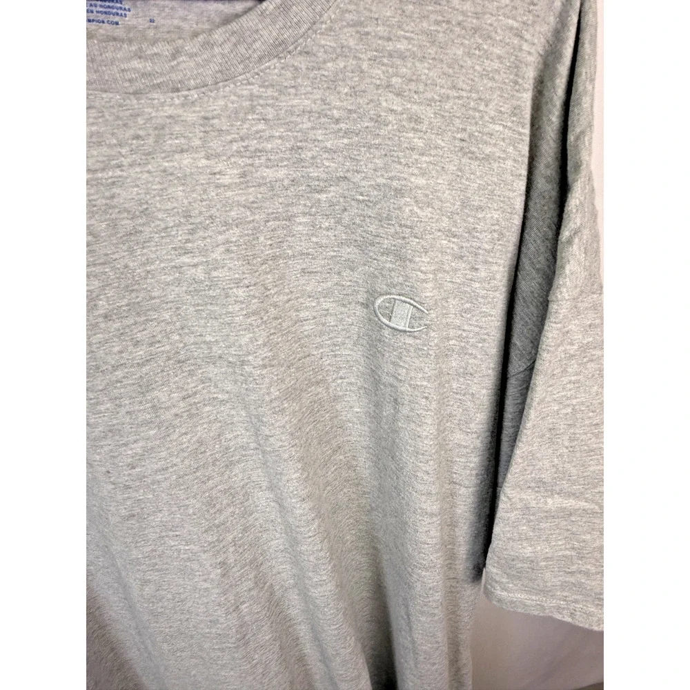 Champion Athleticwear Gray Oversized Streetwear Logo Tee 3XL - Picture 3 of 6